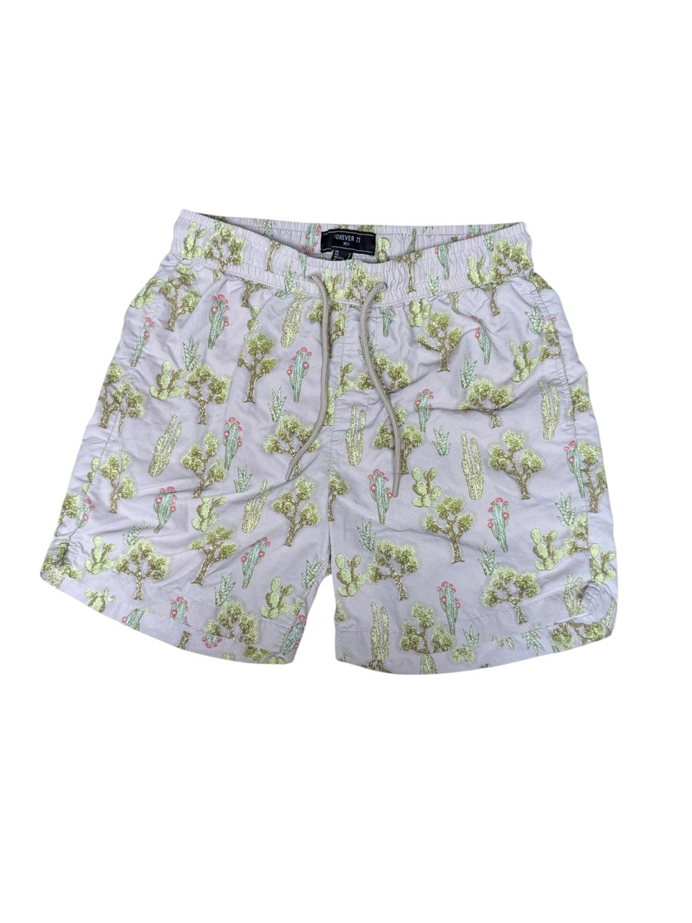 Forever 21 Men's Cactus Swim Trunks